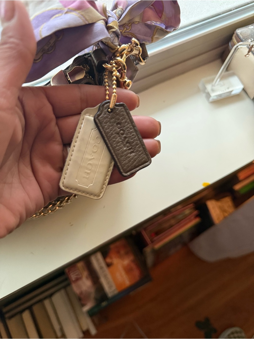 24 HRS SALE*****NWT COACH CCZ99 Teri Shoulder Bag With Rivets Gold/Dark Stone - Picture 8 of 11